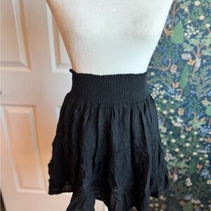 Rails Black Mini Skirt